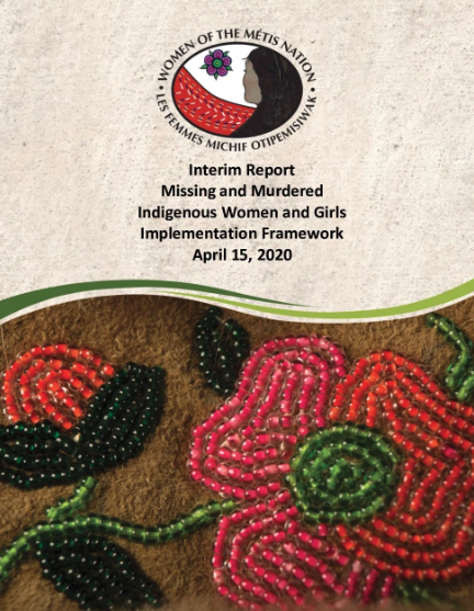 Cover page of Interim MMIWG Report